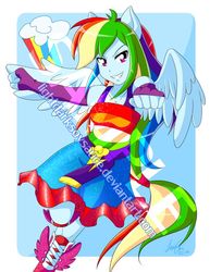 Size: 600x777 | Tagged: safe, artist:lightdarksoysauce, part of a set, rainbow dash, equestria girls, g4, my little pony equestria girls, anime, clothes, cute, cutie mark, dashabetes, dress, fall formal outfits, female, obtrusive watermark, ponied up, sample, smiling, solo, watermark