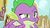 Size: 1280x720 | Tagged: safe, screencap, spike, dragon, g4, my little pony: friendship is magic, the big mac question, male, ponytail, raised eyebrow, sky, spike is not amused, unamused, winged spike, wings