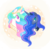 Size: 500x488 | Tagged: safe, artist:mn27, princess celestia, princess luna, alicorn, pony, g4, abstract background, bust, crown, duo, female, jewelry, mare, no pupils, peytral, portrait, profile, regalia, royal sisters, siblings, sisters