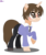Size: 2553x3073 | Tagged: safe, artist:nocturnal-moonlight, artist:xxkawailloverchanxx, pony, base used, crossover, female, fujioka haruhi, high res, mare, ms paint, ouran high school host club, paint.net, ponified, reverse trap, solo