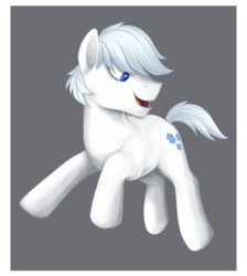 Size: 851x949 | Tagged: safe, artist:mn27, double diamond, earth pony, pony, g4, cute, double dawwmond, gray background, male, open mouth, simple background, solo, stallion