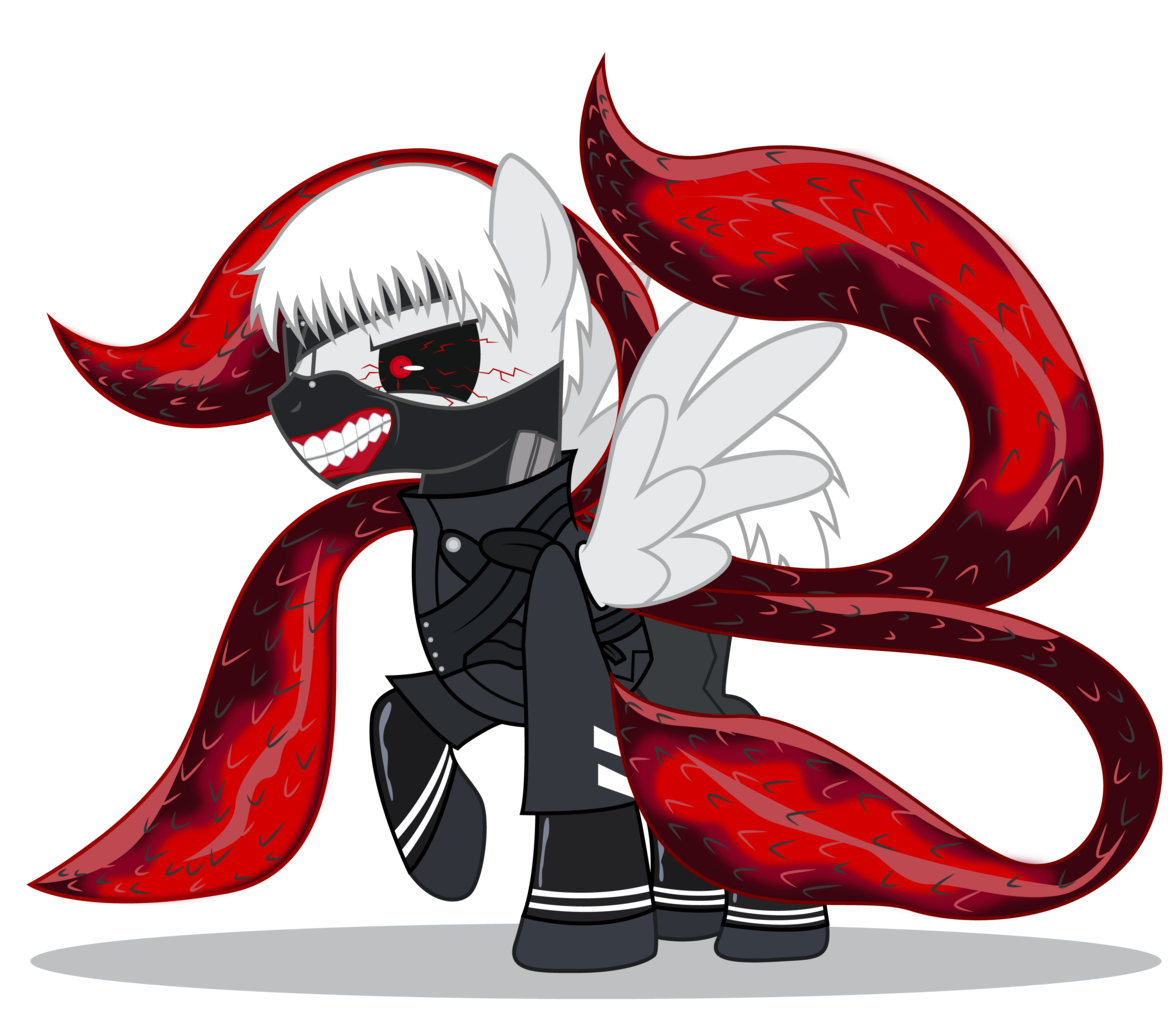 Safe Artist Dragonchaser123 Pony Crossover Kaneki Ken Ponified Tokyo Ghoul Derpibooru