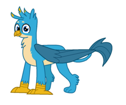 Size: 942x788 | Tagged: safe, artist:theawesomeguy98201, gallus, griffon, g4, cute, gallabetes, looking at you, wings