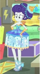 Size: 517x960 | Tagged: safe, edit, screencap, rarity, equestria girls, equestria girls specials, g4, my little pony equestria girls: better together, my little pony equestria girls: rollercoaster of friendship, alternate hairstyle, bare shoulders, carousel dress, clothes, cropped, dress, feet, female, high heels, nail polish, open-toed shoes, shoes, solo, toenail polish, toenails, toes