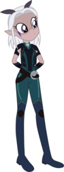 Size: 3196x8500 | Tagged: safe, artist:katnekobase, artist:lhenao, elf, equestria girls, g4, barely eqg related, base used, crossover, equestria girls-ified, female, moonshadow elf, rayla, simple background, solo, the dragon prince, transparent background