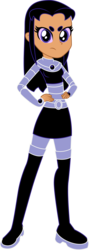 Size: 1717x4829 | Tagged: safe, artist:cookiechans2, artist:lhenao, equestria girls, g4, barely eqg related, base used, blackfire, crossover, equestria girls-ified, simple background, tamaranean, teen titans, transparent background, zettai ryouiki