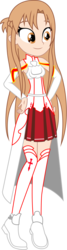 Size: 1338x4963 | Tagged: safe, artist:katnekobase, artist:lhenao, equestria girls, g4, barely eqg related, base used, crossover, equestria girls-ified, simple background, sword art online, transparent background, yuuki asuna