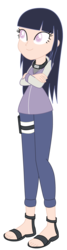 Size: 330x1224 | Tagged: safe, artist:lhenao, artist:selenaede, equestria girls, g4, barely eqg related, base used, crossover, equestria girls-ified, female, hyuuga hinata, naruto, solo