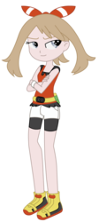 Size: 539x1207 | Tagged: safe, artist:lhenao, artist:selenaede, equestria girls, g4, barely eqg related, base used, crossover, equestria girls-ified, female, may (pokémon), pokémon, pokémon omega ruby and alpha sapphire, simple background, solo, transparent background