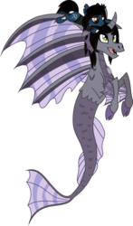 Size: 2236x3799 | Tagged: safe, artist:lightningbolt, derpibooru exclusive, earth pony, pony, siren, undead, zombie, zombie pony, g4, bags under eyes, bloodshot eyes, bone, bring me the horizon, clothes, cloven hooves, curved horn, fangs, floppy ears, gay, hair over one eye, happy, high res, horn, kellin quinn, lip piercing, long sleeves, looking at each other, lounging, male, oliver sykes, open mouth, piercing, ponified, shipping, shirt, show accurate, simple background, size difference, sleeping with sirens, slit pupils, smiling, stallion, tattoo, torn ear, transparent background