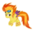Size: 935x855 | Tagged: safe, artist:tigerbeetle, spitfire, pegasus, pony, g4, female, floating, glowing mane, glowing tail, happy, joyful, lightly watermarked, rainbow power, rainbow power-ified, simple background, solo, transparent background, vector, watermark