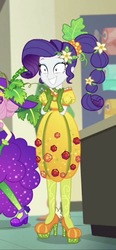 Size: 750x1623 | Tagged: safe, screencap, rarity, equestria girls, equestria girls specials, g4, my little pony equestria girls: better together, my little pony equestria girls: holidays unwrapped, o come all ye squashful, clothes, cornucopia costumes, costume, cropped, dress, female, inflatable dress, puffy sleeves, solo