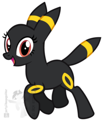 Size: 1941x2266 | Tagged: safe, artist:partypievt, pony, umbreon, crossover, pokémon, ponified, simple background, transparent background