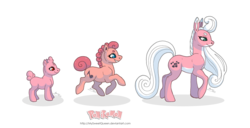 Size: 4648x2384 | Tagged: safe, artist:almairis, igglybuff, jigglypuff, pony, wigglytuff, crossover, pokémon, ponified, simple background, transparent background