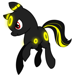 Size: 725x753 | Tagged: safe, artist:nukeleer, pony, umbreon, crossover, pokémon, ponified, simple background, solo, transparent background