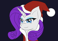 Size: 4961x3508 | Tagged: safe, artist:draconightmarenight, rarity, pony, g4, christmas, clothes, female, holiday, simple shading, solo