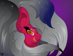 Size: 3279x2523 | Tagged: safe, artist:lunarcipher1, oc, oc only, oc:soul serenity, pegasus, pony, bedroom eyes, blushing, female, high res, licking, licking lips, looking at you, mare, simple background, solo, tongue out
