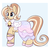 Size: 824x798 | Tagged: safe, artist:lulubell, oc, oc only, oc:lulubell, pony, unicorn, bell, clothes, dress, female, gala dress, solo