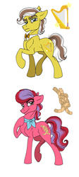 Size: 602x1338 | Tagged: safe, artist:celestial-rainstorm, oc, oc only, oc:clip smoothie, oc:golden strings, earth pony, pony, bowtie, male, offspring, parent:diamond tiara, parent:flim, parent:pipsqueak, parent:suri polomare, parents:piptiara, simple background, stallion, white background