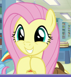 Size: 506x549 | Tagged: safe, screencap, fluttershy, pony, daring doubt, g4, cropped, cute, shyabetes