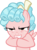 Size: 3019x4135 | Tagged: safe, artist:ironm17, cozy glow, pony, g4, one bad apple, face, female, rubbing hooves, simple background, solo, transparent background