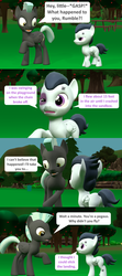 Size: 1920x4320 | Tagged: safe, artist:red4567, rumble, thunderlane, pony, g4, 3d, brothers, colt, comic, injured, male, ouch, siblings, source filmmaker, stallion