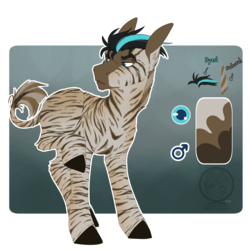 Size: 3500x3500 | Tagged: safe, artist:fizzwings, oc, oc only, oc:sahani, zebra, high res, lifted leg, reference sheet