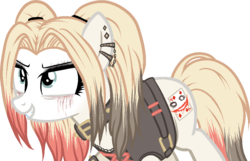 Size: 1006x647 | Tagged: safe, artist:toxijen, oc, oc:giggle gore, pony, crossover, dc comics, harley quinn, ponified