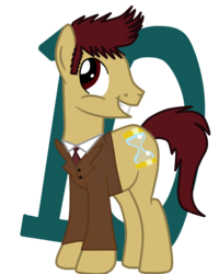 Size: 2000x2500 | Tagged: dead source, safe, artist:green-viper, doctor whooves, time turner, earth pony, pony, g4, crossover, doctor who, high res, ponified, tenth doctor, the doctor