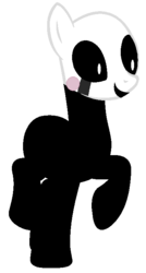 Size: 381x709 | Tagged: safe, artist:sky-winds, artist:softybases, pony, base used, crossover, five nights at freddy's, five nights at freddy's 2, marionette, ponified, simple background, solo, transparent background