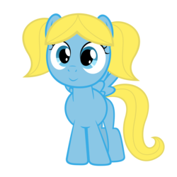 Size: 6000x6000 | Tagged: safe, artist:otfor2, pegasus, pony, .ai available, .psd available, bubbles (powerpuff girls), crossover, ponified, the powerpuff girls, vector