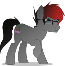 Size: 888x900 | Tagged: safe, artist:livj031, oc, oc:darkiplier, pony, markiplier, ponified, youtuber