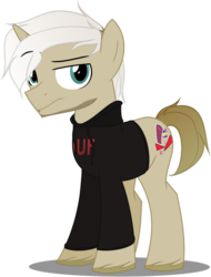 Size: 779x1026 | Tagged: safe, artist:livj031, pony, pewdiepie, ponified, simple background, solo, transparent background, vector, youtuber