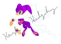 Size: 1024x741 | Tagged: safe, artist:kaylathehedgehog, pony, crossover, female, mare, nights, nights into dreams, obtrusive text, ponified, simple background, solo, transparent background