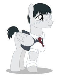 Size: 5033x6039 | Tagged: safe, artist:dragonchaser123, pony, crossover, kaneki ken, ponified, solo, tokyo ghoul
