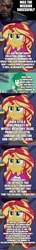 Size: 500x3465 | Tagged: safe, edit, edited screencap, editor:lord you know who, screencap, sunset shimmer, wallflower blush, comic:the epilogue, equestria girls, equestria girls specials, g4, my little pony equestria girls: better together, my little pony equestria girls: forgotten friendship, my little pony equestria girls: legend of everfree, alicorn amulet, area 51, caption, comic, doctor who, fanfic art, female, image macro, implied crystal gems, implied princess celestia, inspiration manifestation book, linkara, male, nick fury, samuel l jackson, screencap comic, steven universe, storm area 51, text, the doctor