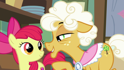 Size: 1280x720 | Tagged: safe, screencap, apple bloom, goldie delicious, earth pony, pony, g4, going to seed, my little pony: friendship is magic