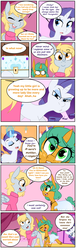 Size: 3100x10200 | Tagged: safe, artist:kryptchild, derpy hooves, rarity, snails, pegasus, pony, unicorn, ask glitter shell, comic:when aero met glitter, g4, alternate hairstyle, angry, bracelet, canon x oc, clothes, comic, cute, dress, ear piercing, earring, face, glitter shell, glowing horn, happy, horn, jewelry, levitation, liar, looking at each other, looking at you, magic, male, piercing, raised hoof, rarity is not amused, shoes, shooing, speech bubble, sweater, telekinesis, tumblr, unamused