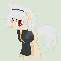 Size: 400x402 | Tagged: safe, artist:selenaede, artist:skittz-chan, pony, base used, crossover, ponified, solo, soul eater, soul evans