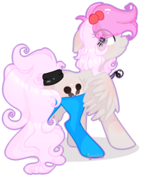 Size: 2421x2917 | Tagged: safe, artist:2pandita, oc, oc only, oc:pandita, pegasus, pony, clothes, female, high res, mare, simple background, socks, solo, transparent background