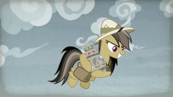Size: 1920x1080 | Tagged: safe, screencap, daring do, pony, daring doubt, g4, female, flying, mare, solo, vase