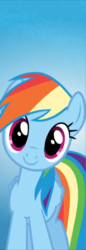 Size: 372x1080 | Tagged: safe, screencap, rainbow dash, pony, castle sweet castle, g4, cropped, cute, female, mare, solo