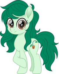 Size: 1211x1500 | Tagged: safe, artist:cloudy glow, wallflower blush, pony, g4, cloudyglow is trying to murder us, cute, cutie mark, equestria girls ponified, female, flowerbetes, freckles, mare, movie accurate, ponified, simple background, smiling, solo, transparent background, wallflower's cutie mark