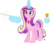 Size: 2082x1784 | Tagged: safe, artist:anime-equestria, princess cadance, alicorn, pony, g4, :3, arrow, bag, blushing, crossbow, cute, cutedance, female, heart, love, magic, simple background, smiling, solo, telekinesis, transparent background, vector