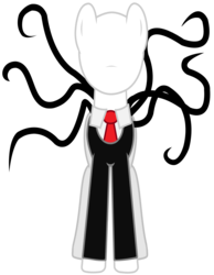 Size: 3100x4000 | Tagged: safe, artist:tomfraggle, pony, crossover, ponified, simple background, slenderman, slendermane, slenderpony, solo, transparent background