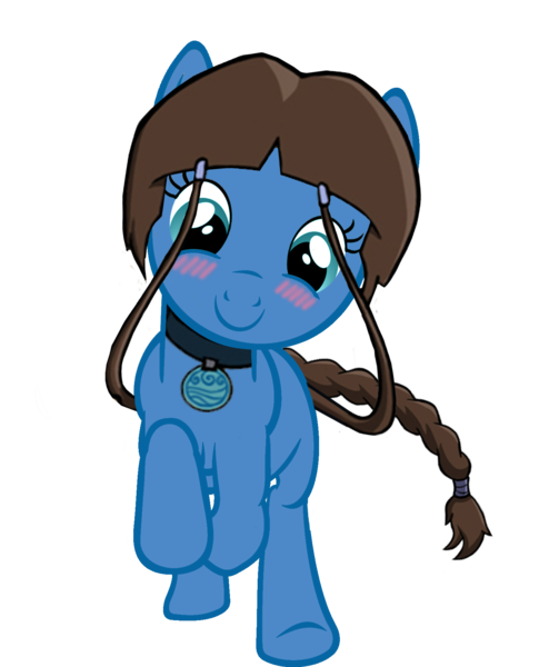 2152857 Artist Perma Banned Art Trade Avatar The Last Airbender Crossover Katara Ponified Pony Safe Simple Background Solo Transparent Background Derpibooru