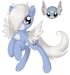 Size: 763x810 | Tagged: safe, artist:mondlichtkatze, dratini, pony, crossover, pokémon, ponified, simple background, solo, transparent background