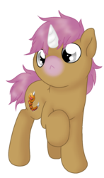 Size: 528x895 | Tagged: safe, artist:mondlichtkatze, pony, weedle, crossover, pokémon, ponified, simple background, solo, transparent background