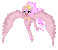 Size: 1565x1329 | Tagged: safe, artist:mondlichtkatze, alicorn, mew, pony, crossover, female, pokémon, ponified, simple background, solo, transparent background