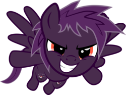Size: 7918x5949 | Tagged: safe, artist:benybing, gengar, pony, crossover, pokémon, ponified, simple background, solo, transparent background